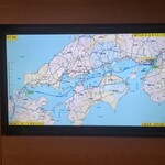 フェリーおおさかⅡ レストラン - 門司港までの航行ルートは瀬戸内海なので揺れもない