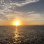 フェリーおおさかⅡ レストラン - 夕陽めっちゃいいね