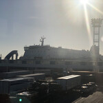 フェリーおおさかⅡ レストラン - お船が見えてきました