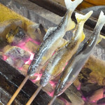 杉ケ瀬ヤナ - 塩焼き(2014年）