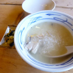 杉ケ瀬ヤナ - 鮎雑炊(2014年）