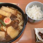 橋本屋 - 料理写真:ほうとう鍋、半ライス