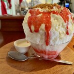 パパジョンズ - NYストロベリーチーズケーキ ¥1850