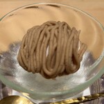 日本料理 柳燕 - モンブランアイス