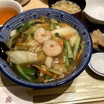 中国料理 百楽 - 熱々の五目あんかけ丼