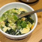 肉料理 玉屋 - わかたまスープ