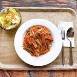 庭カフェ03 - 料理写真:cafeのベーコンナポリタン