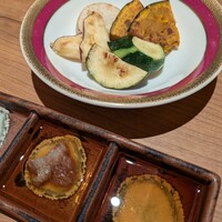 青ひげ 本店 - 野菜の素揚げ