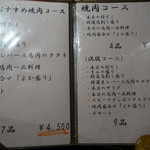 馬肉専門店 よかよか - メヌー①