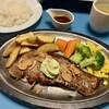 セーブル - 牛ロースガーリックステーキ2200円。Aセット385円。