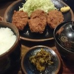 デンキヤホール - ヒレカツ定食1100円