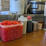 しぇからしか - カウンターセット     紅生姜入れ放題♥