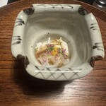 河文 - 先付　イカと長芋