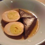 みーちゃんらーめん - おでん(玉子、こんにゃく)