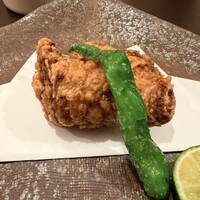 ワノフ - 花コース4000円のふぐの唐揚げ