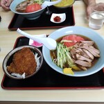 松島軒 - 冷やし中華とちびソ―スカツ丼