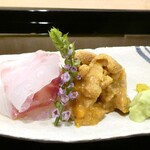 澤田 - 淡路島の鯛　淡路沼島の赤雲丹