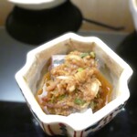 澤田 - ①秋刀魚肝醤油和え