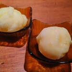 魚や 旬平 - ・グレープシャーベット