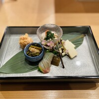 和牛溶岩焼 空雅 - 前菜盛合せ