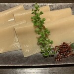 杉並 まん月 - 板そばの刺身