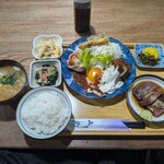 ナカガワ☆スエ食堂 - 和牛ハンバーグ定食（通常メニューではありません）