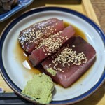 ナカガワ☆スエ食堂 - 厚切りの漬まぐろ