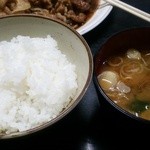 竹春 - ご飯＆味噌汁