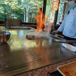 鉄板焼ステーキ 一ッ葉ミヤチク - 