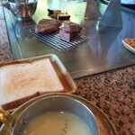 鉄板焼ステーキ 一ッ葉ミヤチク - 