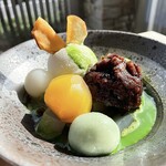 甘味cafe空 - 料理写真:栗の栗～ムあんみつ