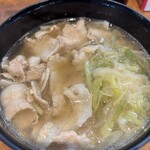 自家製麺 田舎うどん 八 - ねぎ塩　肉増し