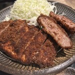 九州博多料理 なべ音 - ロースカツとメンチカツ