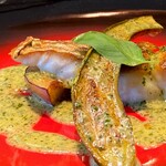 Chez Tetsu - 真鯛のポワレ バジルソース