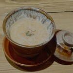鮨処 乾杯 - 生みたて玉子の茶碗蒸し（ズワイガニ餡）