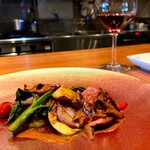 Chez Tetsu - 仔牛のロースト シャンピニオンソース＆赤ワイン