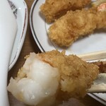 食堂 平和の家 - ☘️海老フライもぷりぷりの大きな海老を使ってます！
