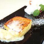 VIA Brianza - ピッコロメニュー 1700円 のフロマージュブランのムース、フレンチトースト、バニラアイス