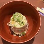 炭火焼とり 安喜 - 突出し豆腐