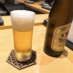 焼き鳥 茂 東桜 - 赤星
      
      ビール注ぎが美味いのがプチ自慢