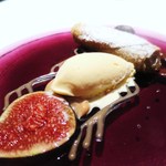 エクアトゥール - パートフィロの焼きモンブラン、ラム酒のアイス