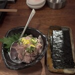 創作居酒屋428 - マグロと刻み山葵の美味しいアテ