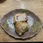 さかなとてんぷら さのや - あん肝の天ぷら