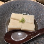 うなぎの中庄 - 胡麻豆腐。そんなに大きく無いので1人向きです