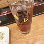 きうら屋 - 焼酎[麦]一番札ウーロン茶割り二杯目