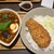 スープカレー屋 鴻 - 料理写真:✅ロースカツスープカレー黒大盛り1倍¥1.550
　※豚骨ベースの☝️黒