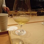 御料理 一燈 - 白ワイングラス