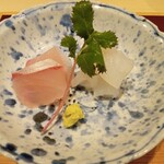 御料理 一燈 - 平政、アオリイカ