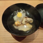 御料理 一燈 - 椀（船上生き締め甘鯛、丹波松茸、蕪）