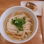 讃岐うどん いそや - かけ温中、げそ天